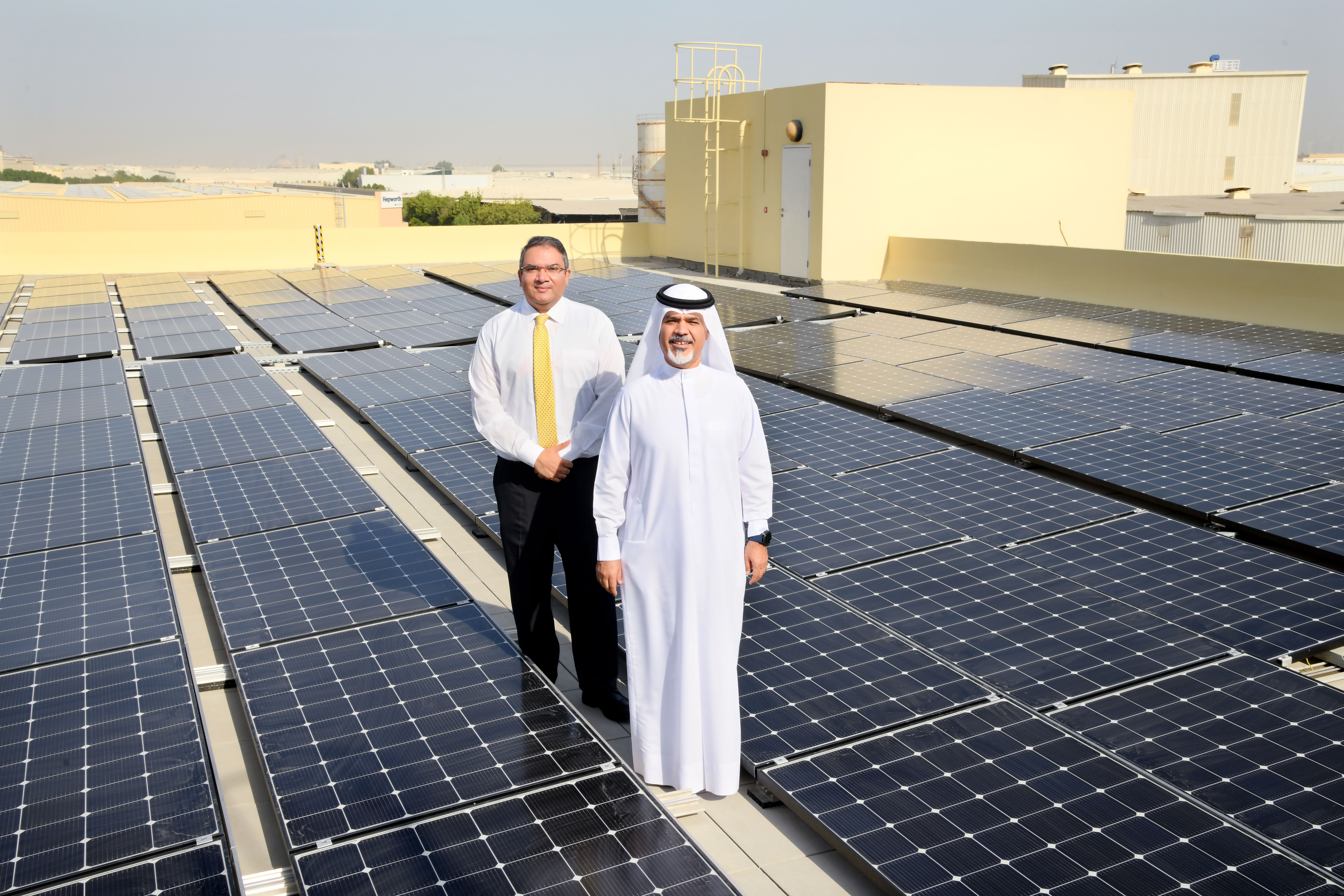 From left to right - Muhammed Tariq, AVP Engineering, Emirates Flight Catering, and Saeed Mohammed, Chief Executive Officer of Emirates Flight Catering